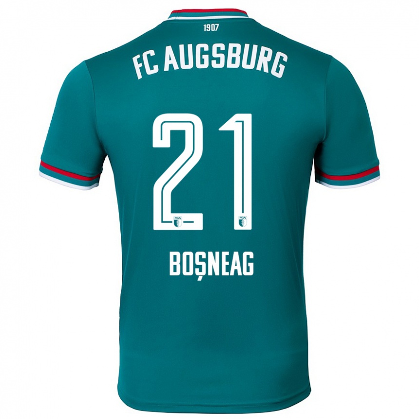 Kids Football Ioan Boșneag #21 Dark Green Away Jersey 2024/25 T-Shirt Canada