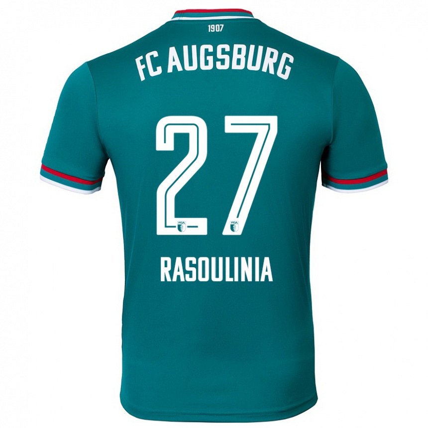 Kids Football Nick Rasoulinia #27 Dark Green Away Jersey 2024/25 T-Shirt Canada