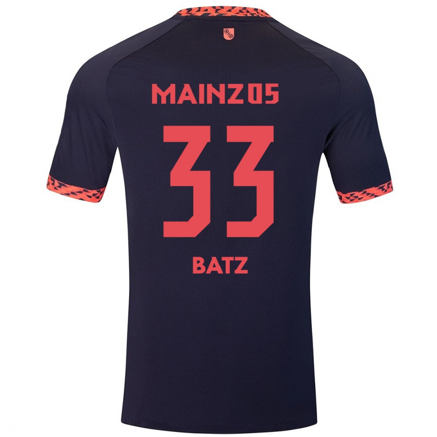 Enfant Football Maillot Daniel Batz #33 Bleu Corail Rouge Tenues Extérieur 2024/25 Canada