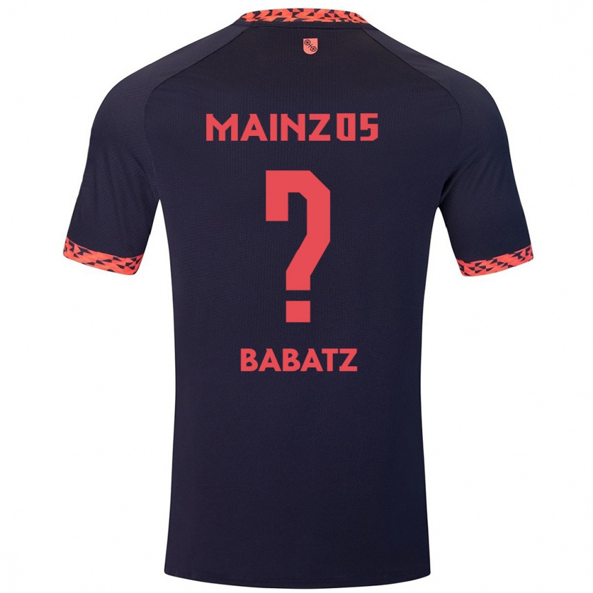 Enfant Football Maillot Louis Babatz #0 Bleu Corail Rouge Tenues Extérieur 2024/25 Canada