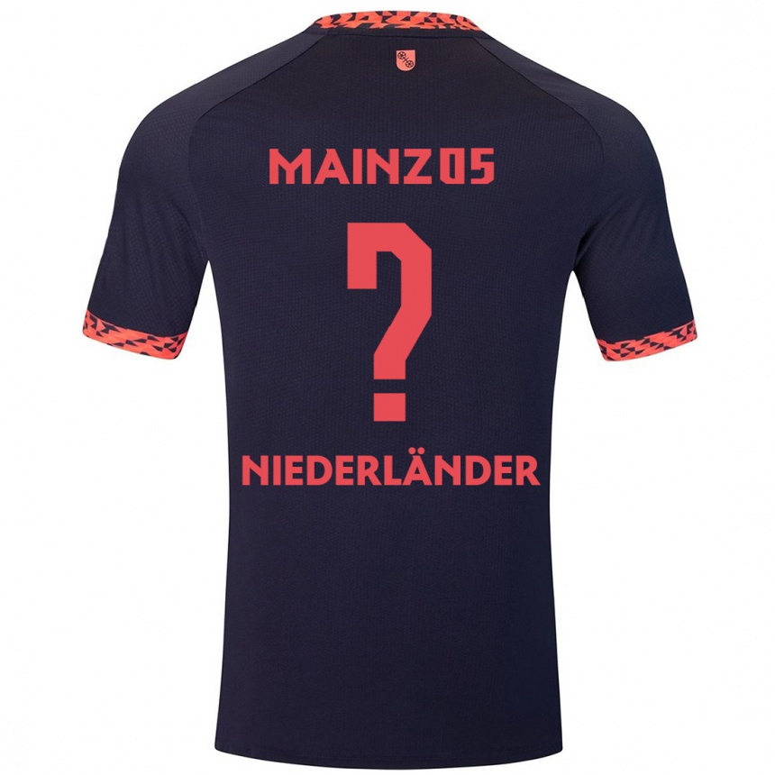 Enfant Football Maillot Lennart Niederländer #0 Bleu Corail Rouge Tenues Extérieur 2024/25 Canada