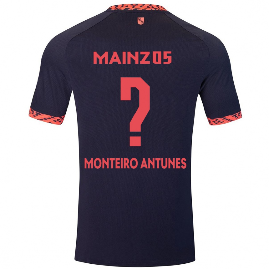 Enfant Football Maillot Rafael Monteiro Antunes #0 Bleu Corail Rouge Tenues Extérieur 2024/25 Canada