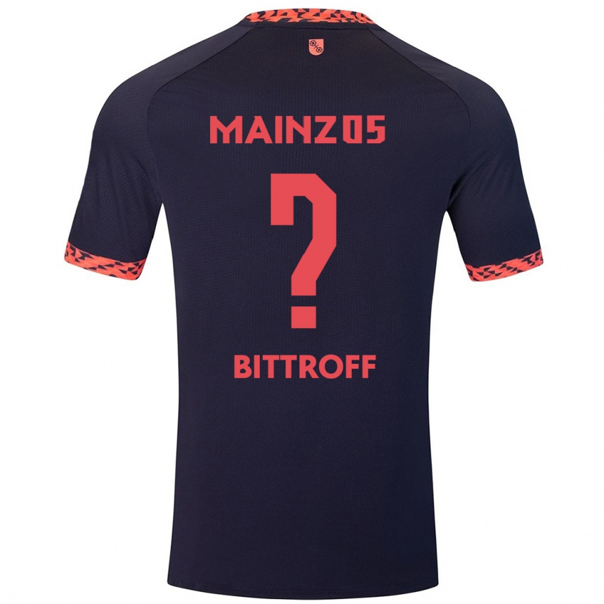 Enfant Football Maillot Maurice Bittroff #0 Bleu Corail Rouge Tenues Extérieur 2024/25 Canada