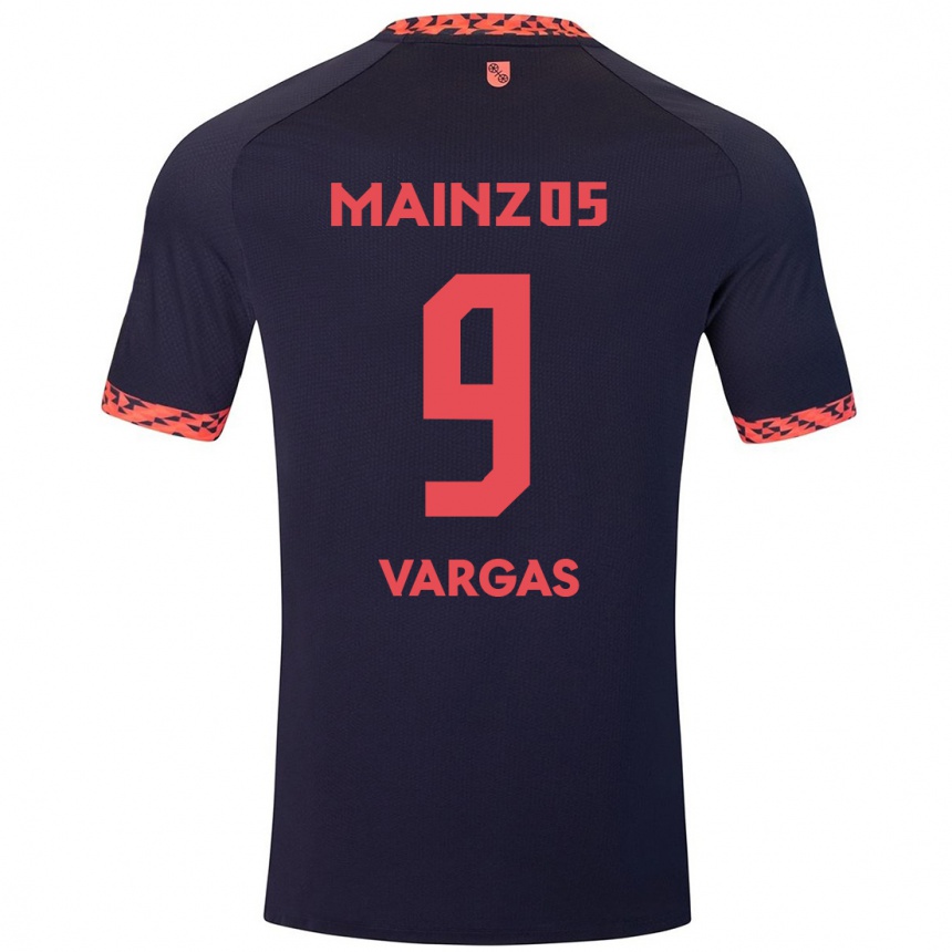 Enfant Football Maillot Nayrobi Vargas #9 Bleu Corail Rouge Tenues Extérieur 2024/25 Canada