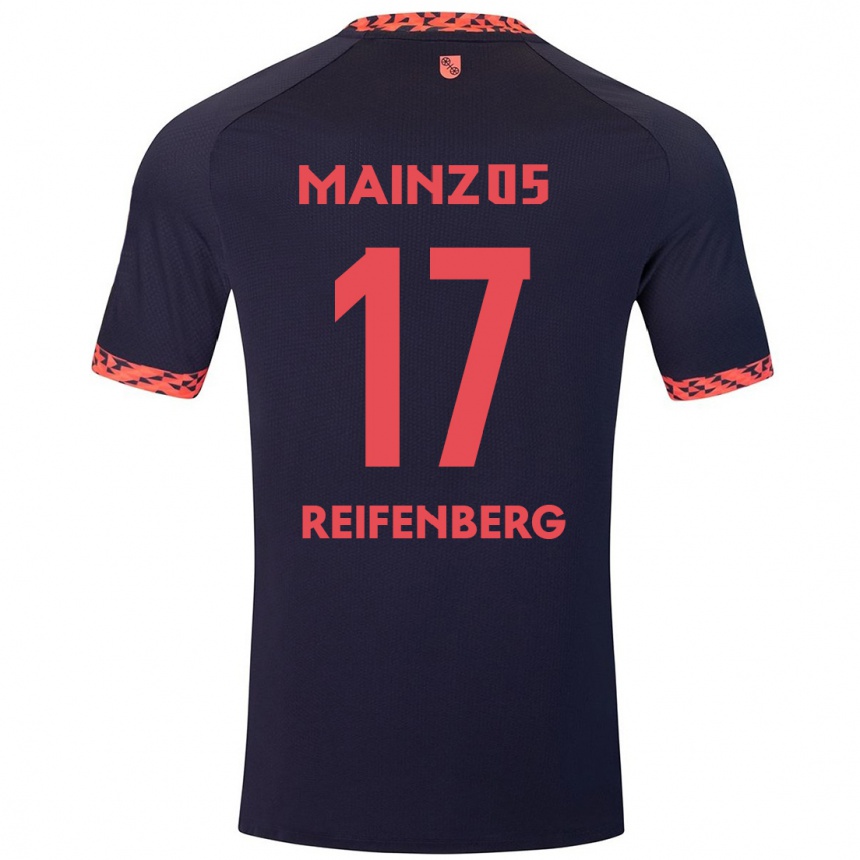 Enfant Football Maillot Michelle Reifenberg #17 Bleu Corail Rouge Tenues Extérieur 2024/25 Canada