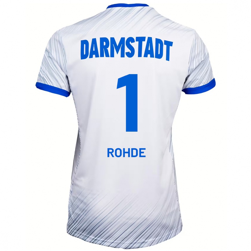 Kids Football Til Rohde #1 White Blue Away Jersey 2024/25 T-Shirt Canada