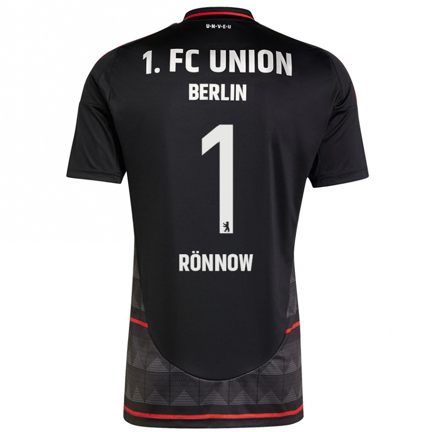 Enfant Football Maillot Frederik Rönnow #1 Noir Tenues Extérieur 2024/25 Canada