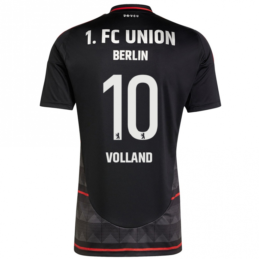 Kids Football Kevin Volland #10 Black Away Jersey 2024/25 T-Shirt Canada