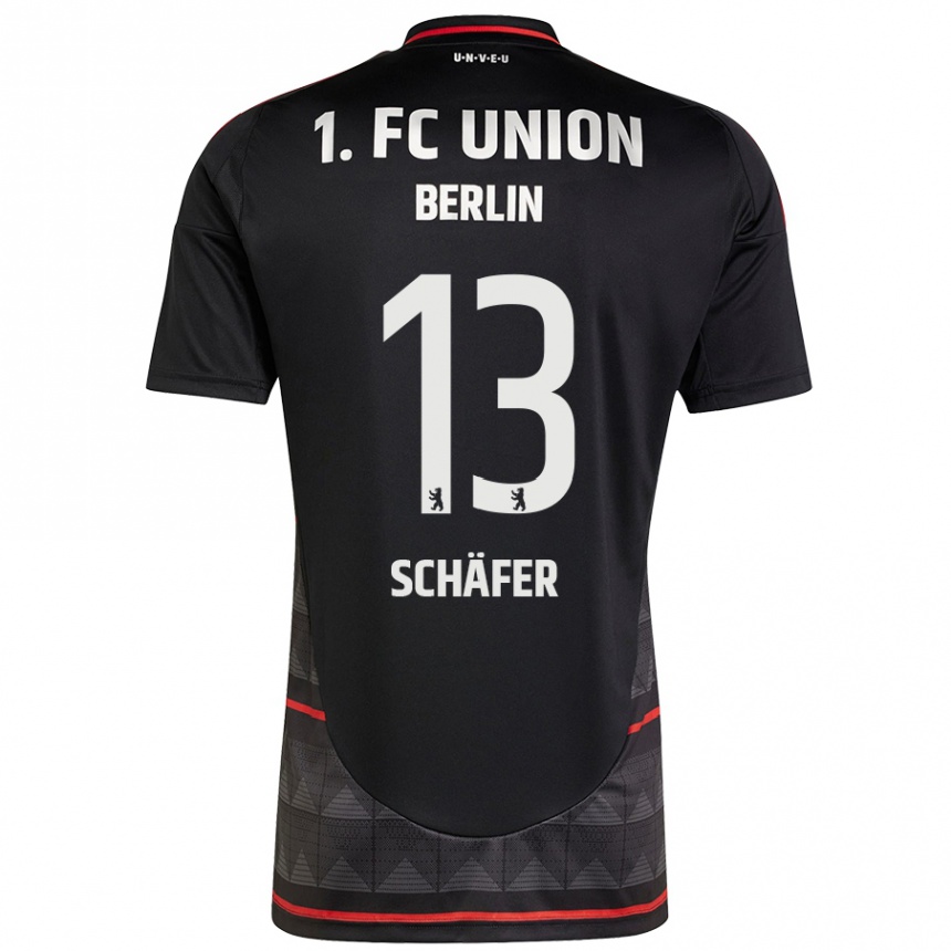 Enfant Football Maillot András Schäfer #13 Noir Tenues Extérieur 2024/25 Canada