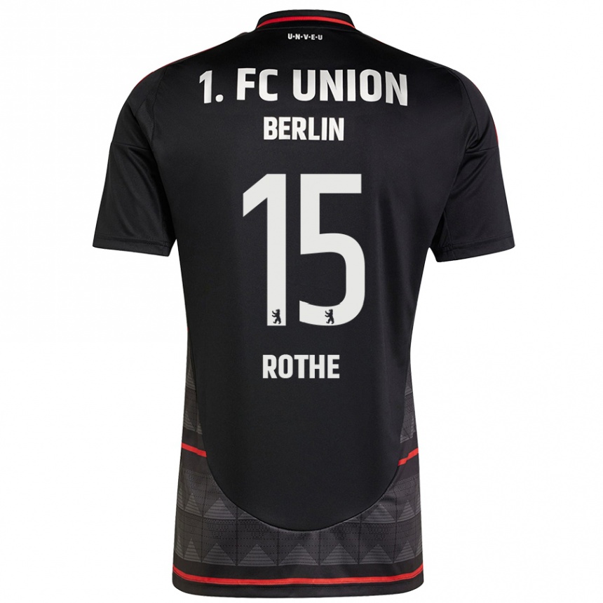 Enfant Football Maillot Tom Rothe #15 Noir Tenues Extérieur 2024/25 Canada