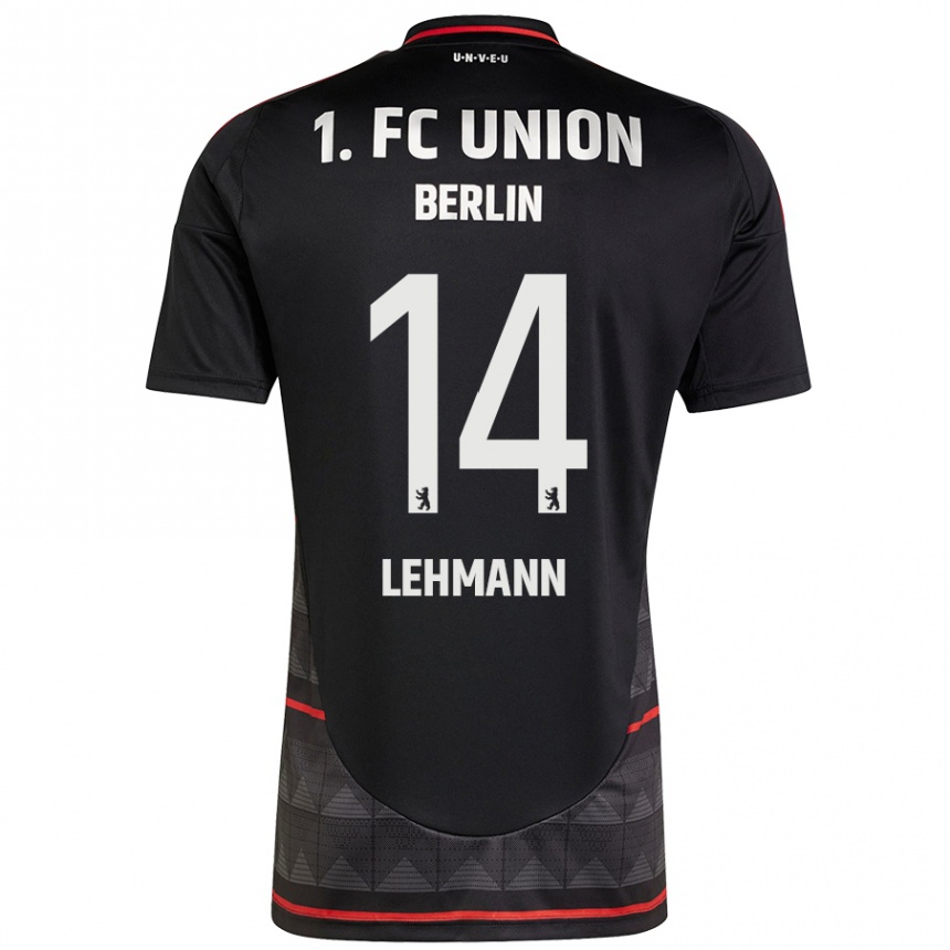 Enfant Football Maillot Noah Lehmann #14 Noir Tenues Extérieur 2024/25 Canada