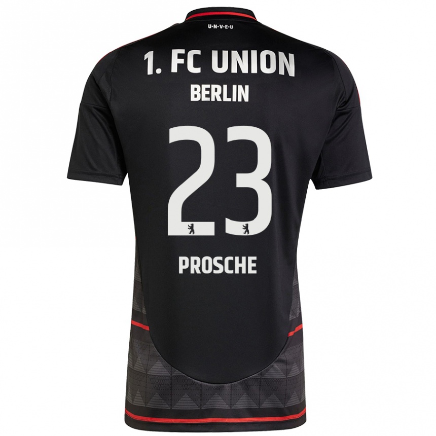 Enfant Football Maillot Leon Prosche #23 Noir Tenues Extérieur 2024/25 Canada