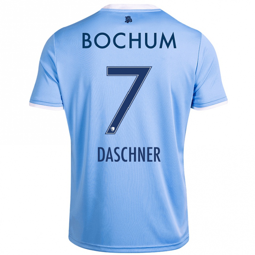 Kids Football Lukas Daschner #7 Sky Blue Away Jersey 2024/25 T-Shirt Canada