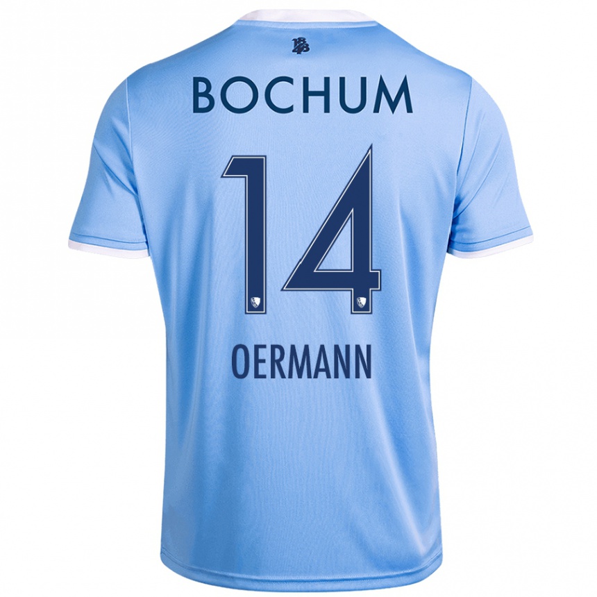 Kids Football Tim Oermann #14 Sky Blue Away Jersey 2024/25 T-Shirt Canada