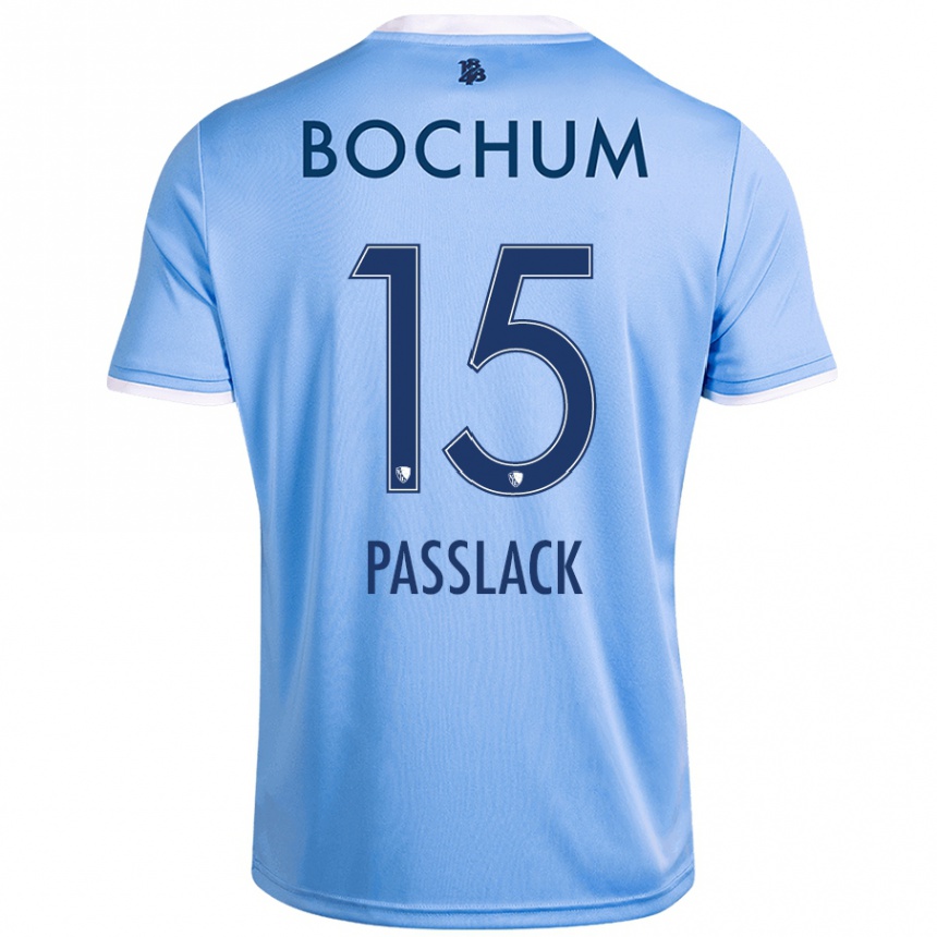 Kids Football Felix Passlack #15 Sky Blue Away Jersey 2024/25 T-Shirt Canada