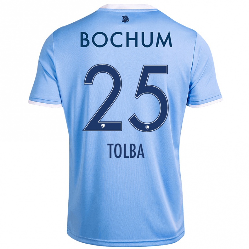 Kids Football Mohammed Tolba #25 Sky Blue Away Jersey 2024/25 T-Shirt Canada