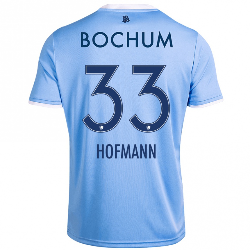 Kids Football Philipp Hofmann #33 Sky Blue Away Jersey 2024/25 T-Shirt Canada