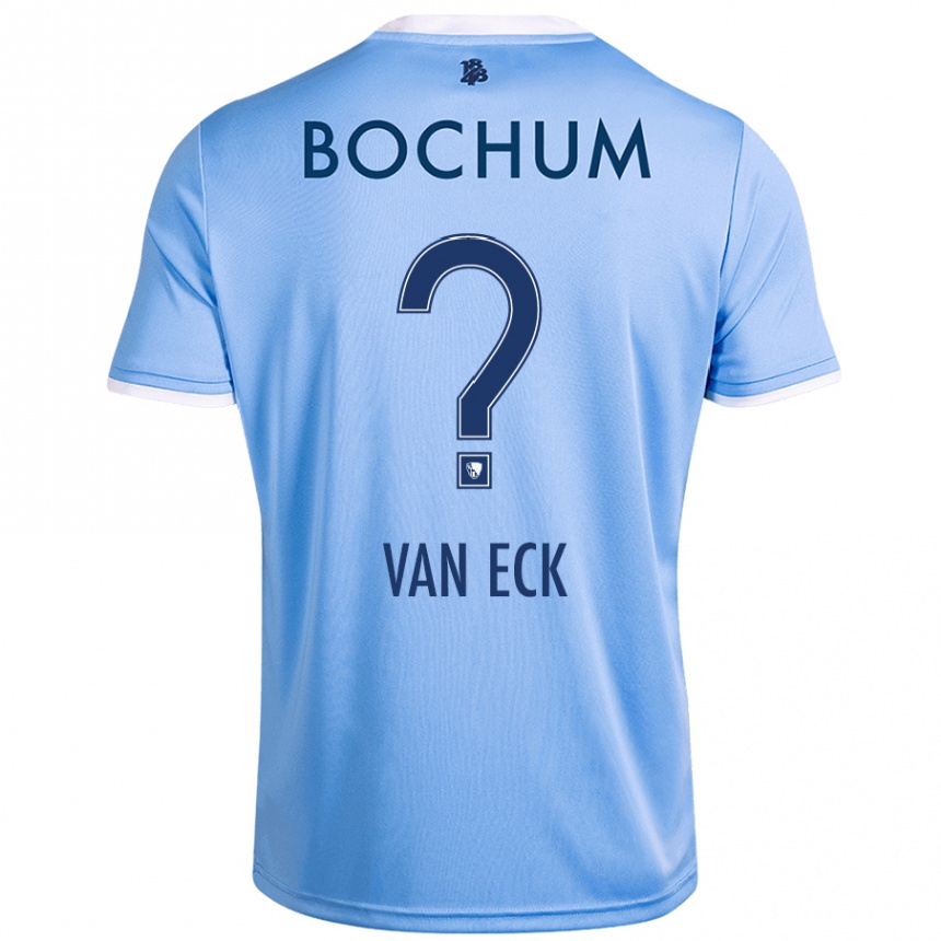 Kids Football Ole Van Eck #0 Sky Blue Away Jersey 2024/25 T-Shirt Canada