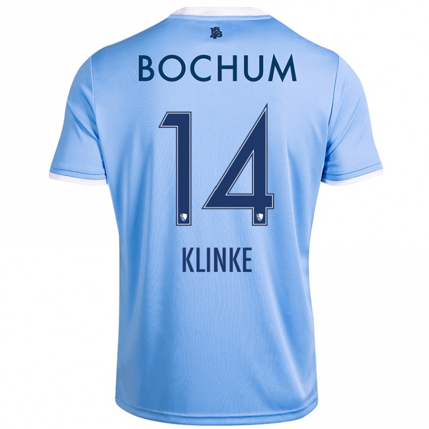 Kids Football Niklas Klinke #14 Sky Blue Away Jersey 2024/25 T-Shirt Canada