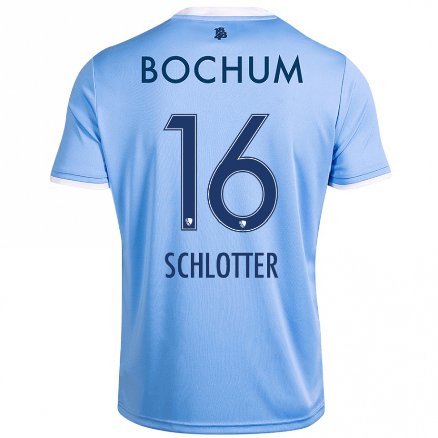 Kids Football Joel Schlotter #16 Sky Blue Away Jersey 2024/25 T-Shirt Canada