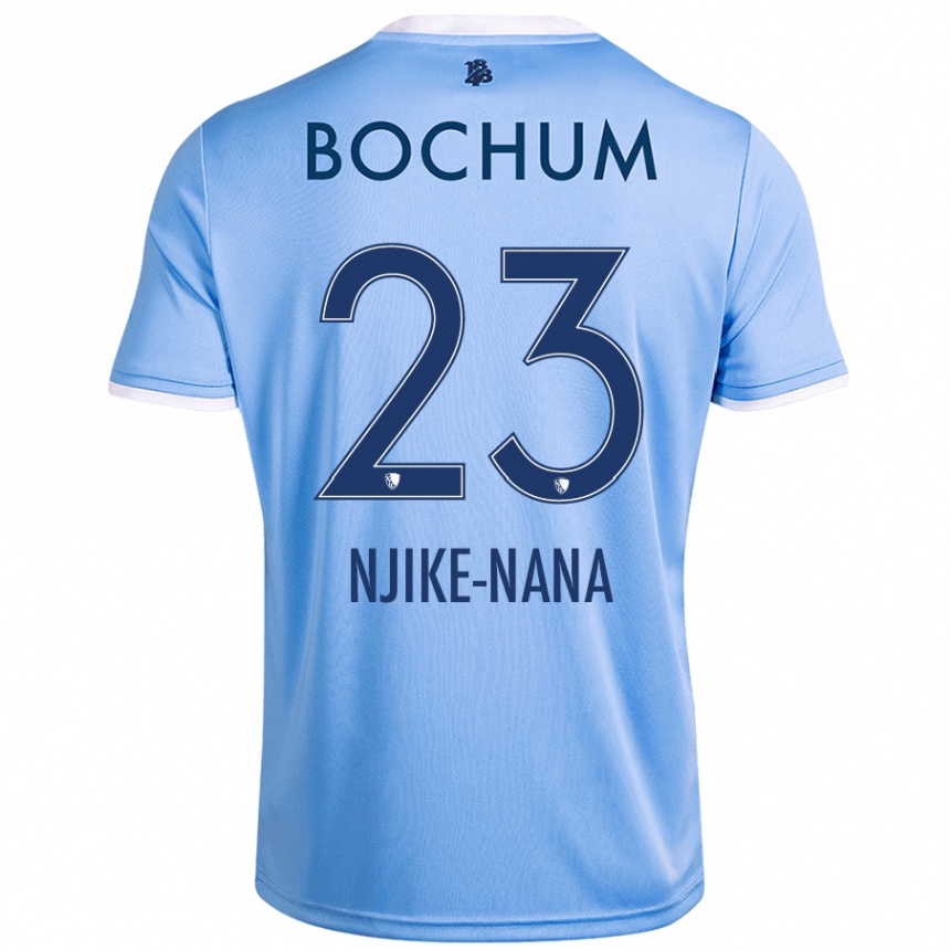 Kids Football Jean-Philippe Njike-Nana #23 Sky Blue Away Jersey 2024/25 T-Shirt Canada