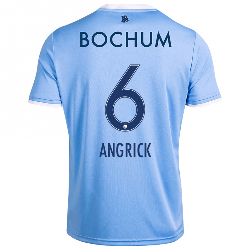 Kids Football Janine Angrick #6 Sky Blue Away Jersey 2024/25 T-Shirt Canada