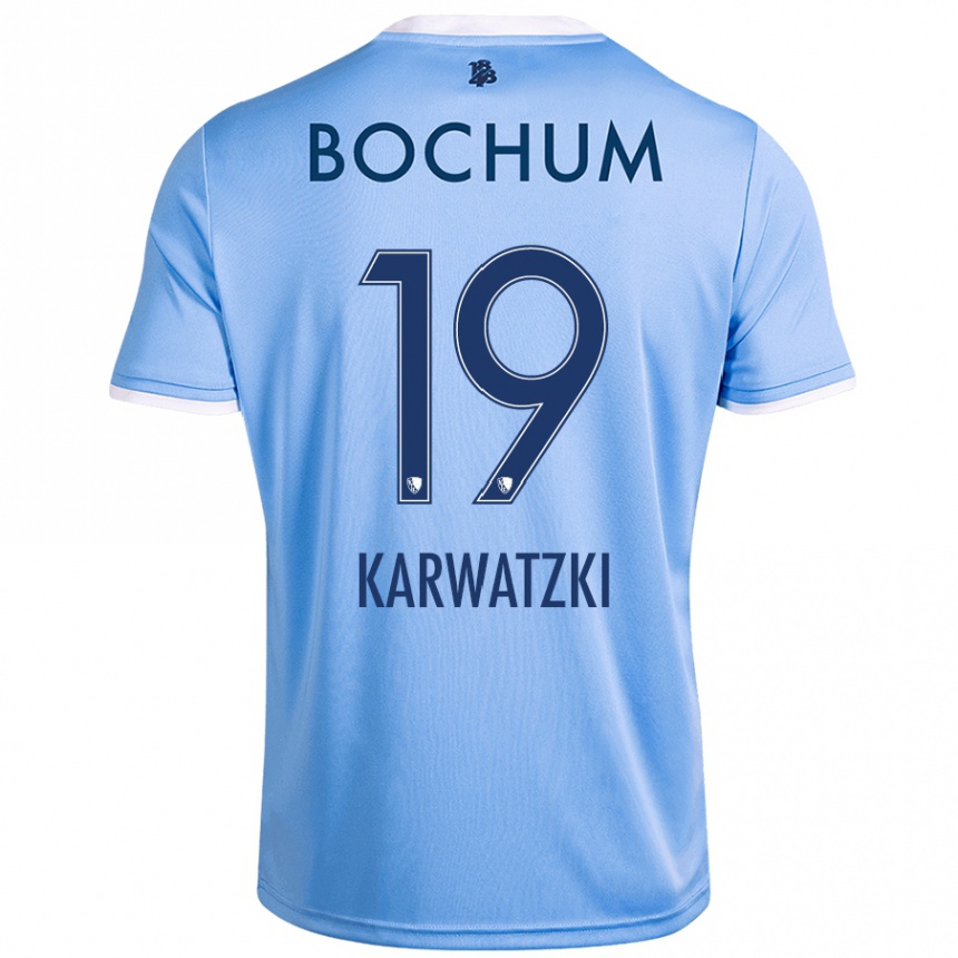 Kids Football Lucy Karwatzki #19 Sky Blue Away Jersey 2024/25 T-Shirt Canada