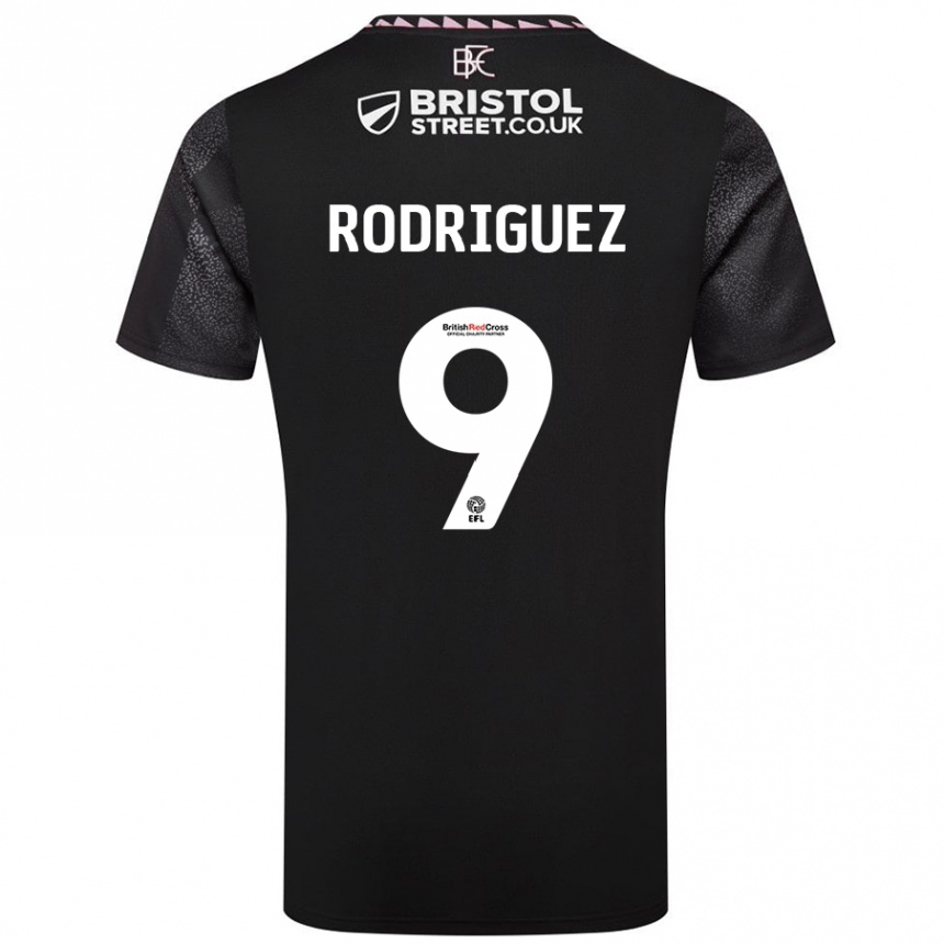 Kids Football Jay Rodríguez #9 Black Away Jersey 2024/25 T-Shirt Canada