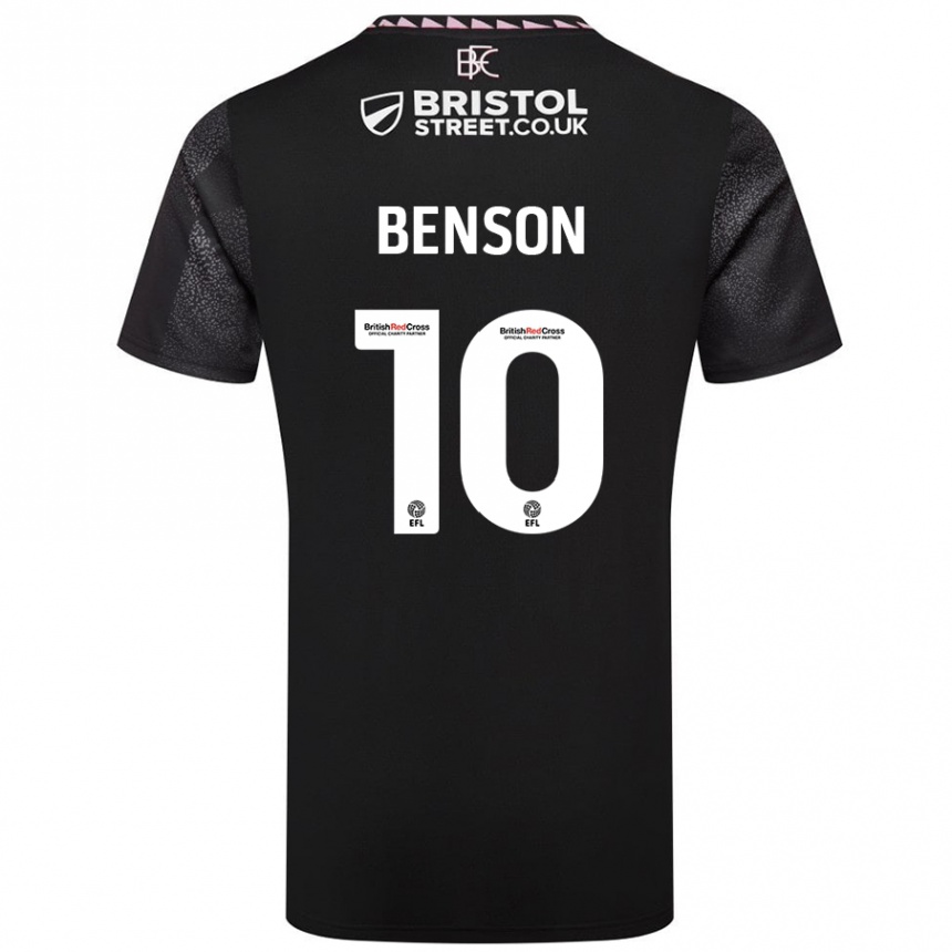 Kids Football Benson Manuel #10 Black Away Jersey 2024/25 T-Shirt Canada