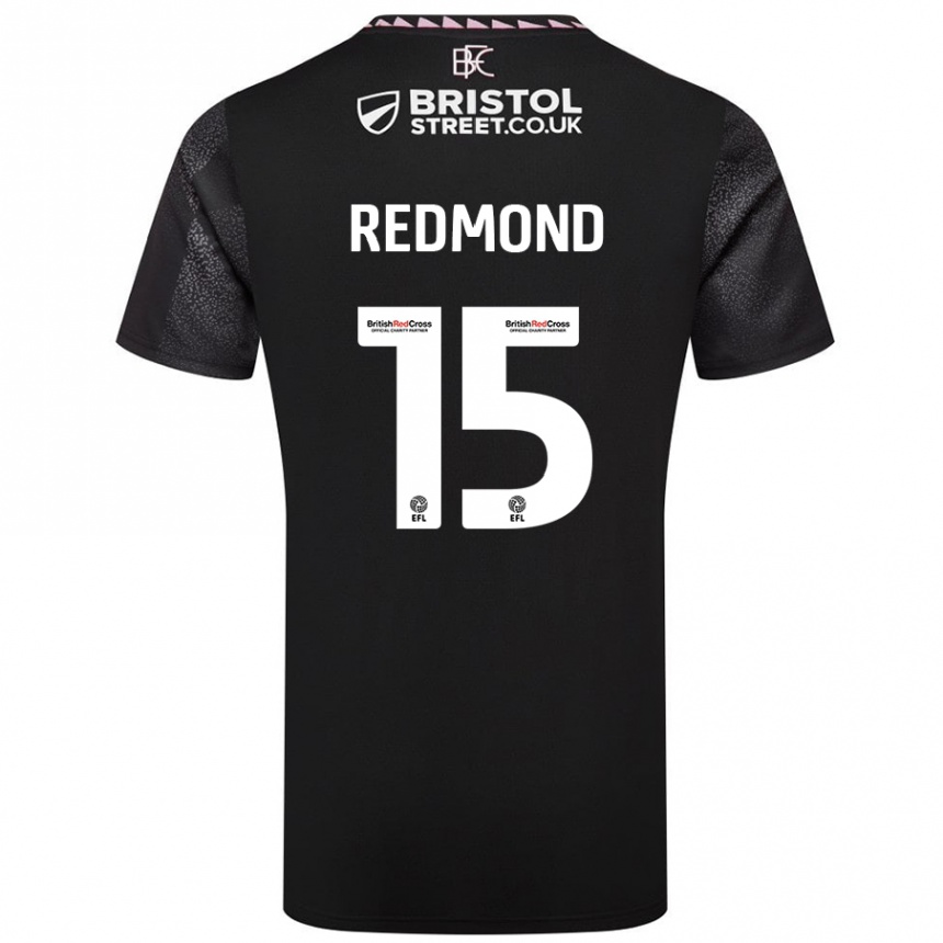 Kids Football Nathan Redmond #15 Black Away Jersey 2024/25 T-Shirt Canada