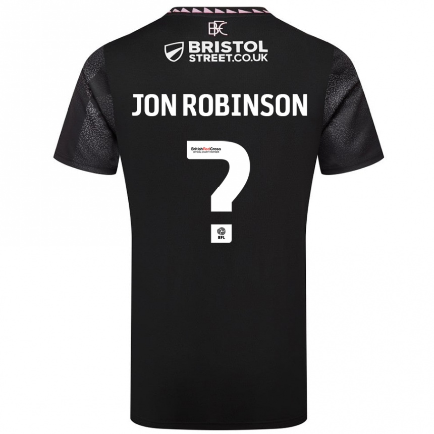 Kids Football Jon Ander Vilar Robinson #0 Black Away Jersey 2024/25 T-Shirt Canada