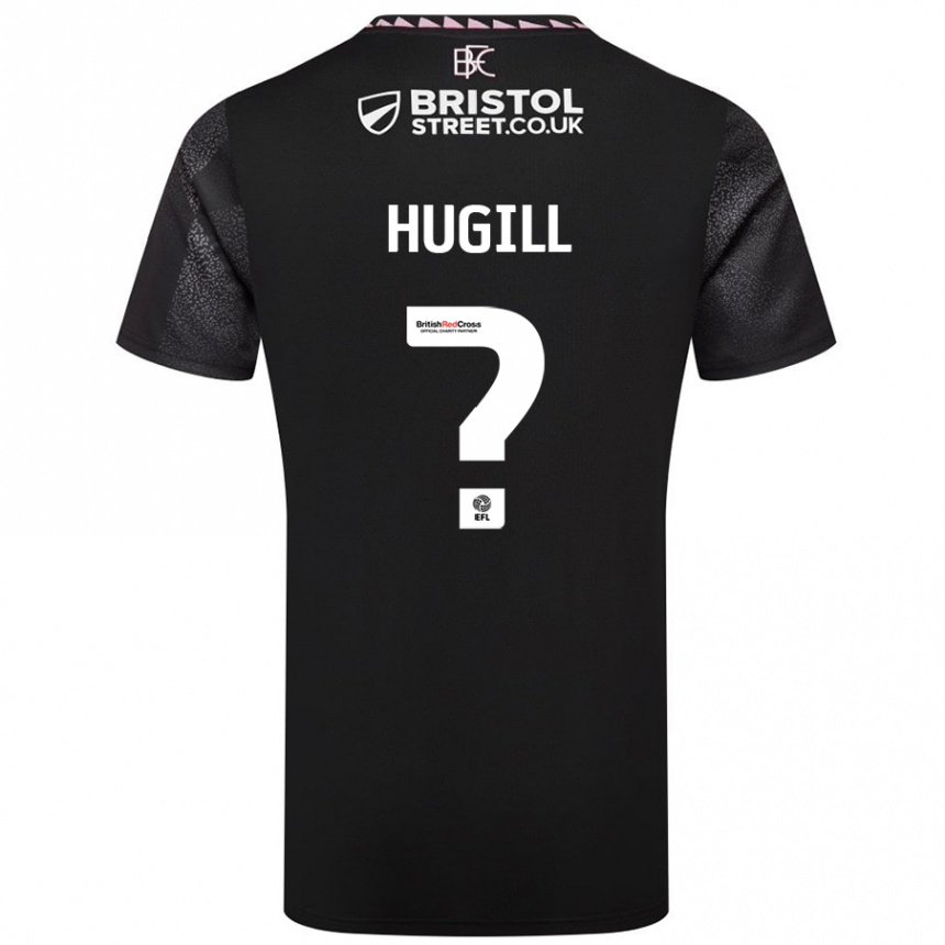 Kids Football Will Hugill #0 Black Away Jersey 2024/25 T-Shirt Canada