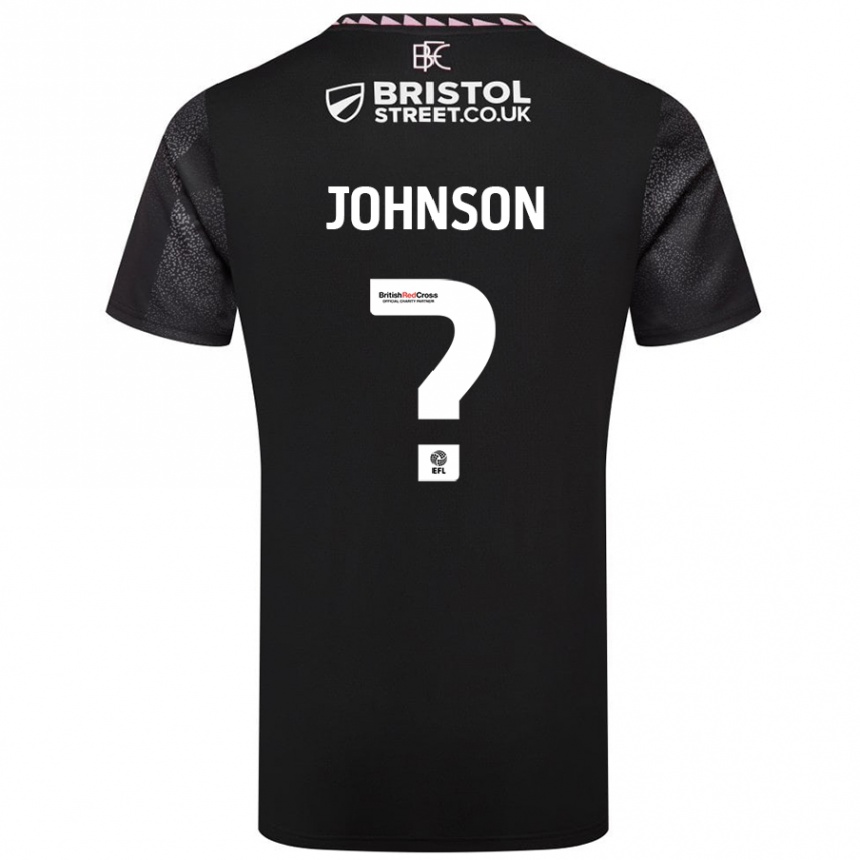 Kids Football Zach Johnson #0 Black Away Jersey 2024/25 T-Shirt Canada