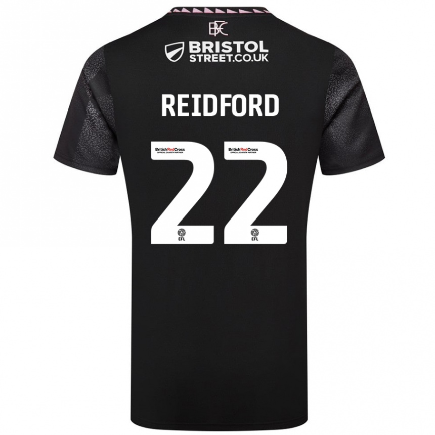 Kids Football Isabella Reidford #22 Black Away Jersey 2024/25 T-Shirt Canada