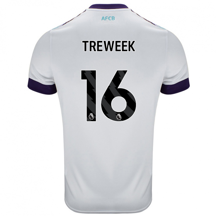 Kids Football Jess Treweek #16 White Green Purple Away Jersey 2024/25 T-Shirt Canada