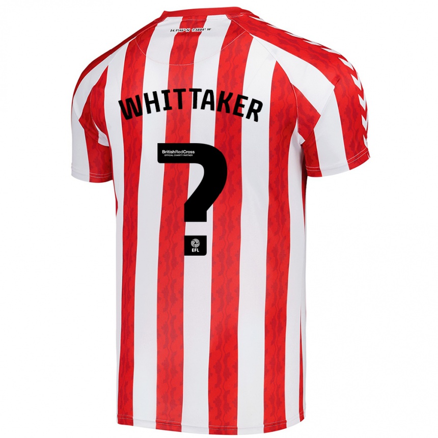 Homme Football Maillot Jack Whittaker #0 Rouge Blanc Tenues Domicile 2024/25 Canada