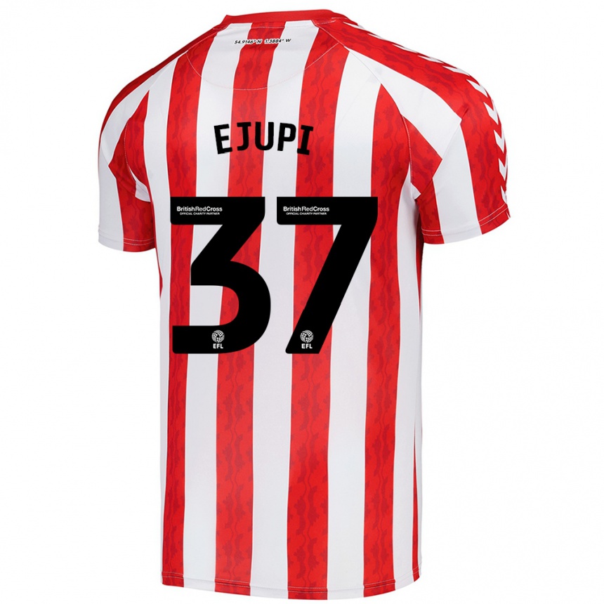 Homme Football Maillot Elizabeta Ejupi #37 Rouge Blanc Tenues Domicile 2024/25 Canada