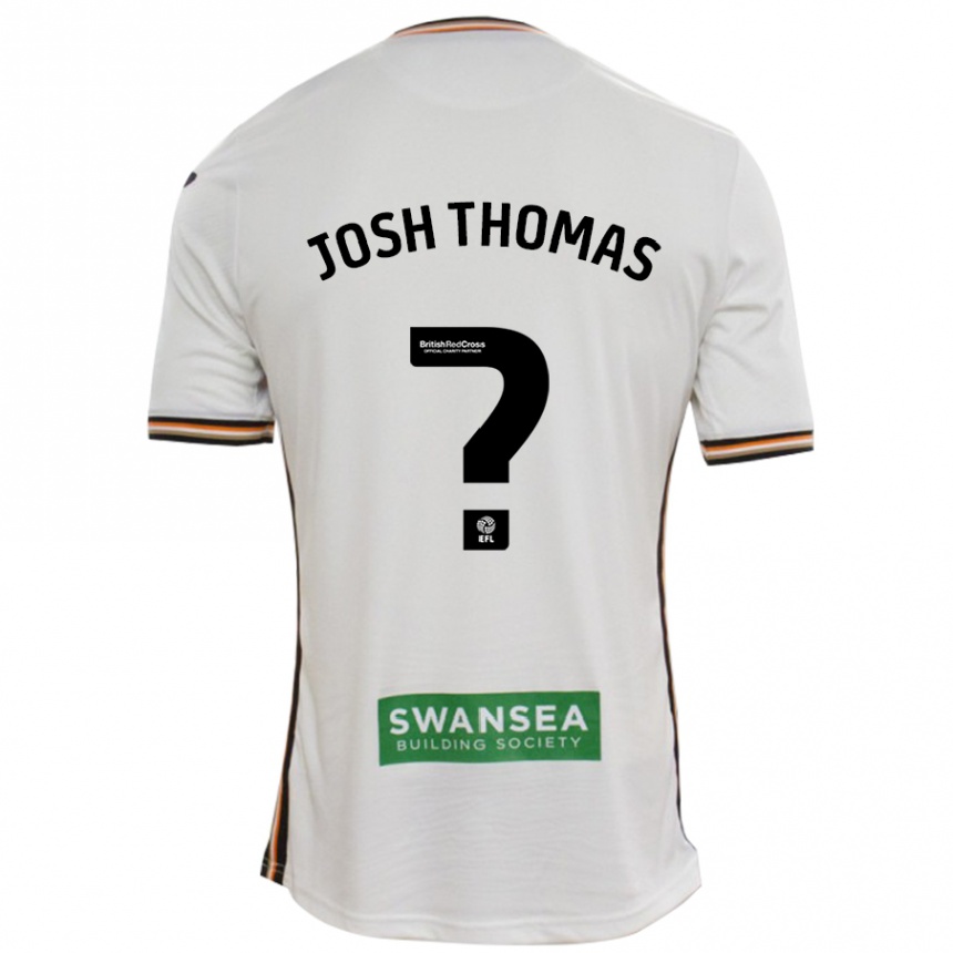 Men Football Josh Thomas #0 White Home Jersey 2024/25 T-Shirt Canada