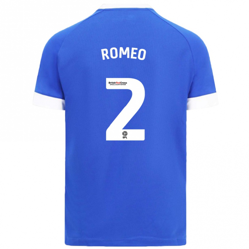 Homme Football Maillot Mahlon Romeo #2 Bleu Ciel Tenues Domicile 2024/25 Canada