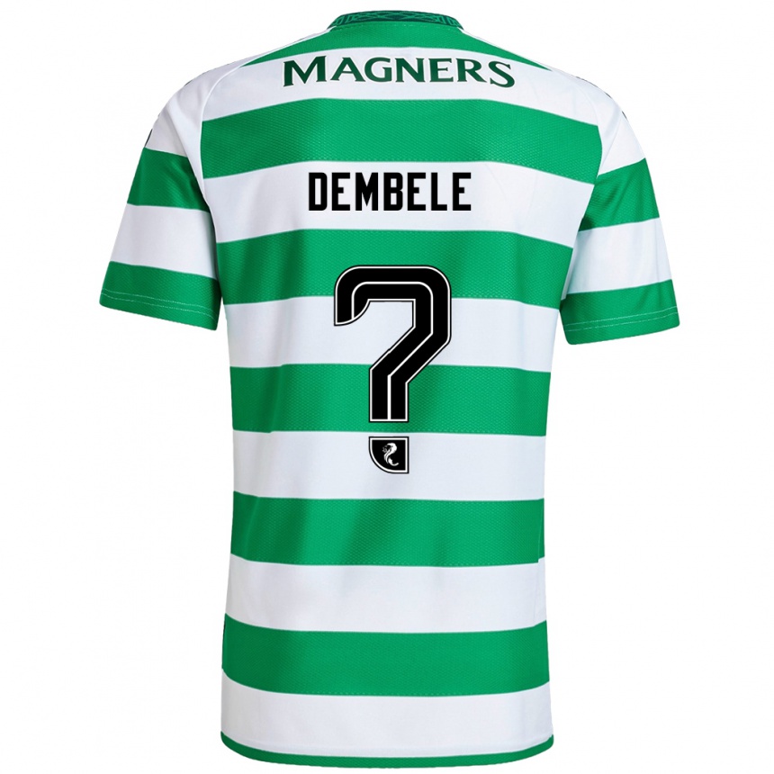 Men Football Hassan Dembele #0 Green White Home Jersey 2024/25 T-Shirt Canada