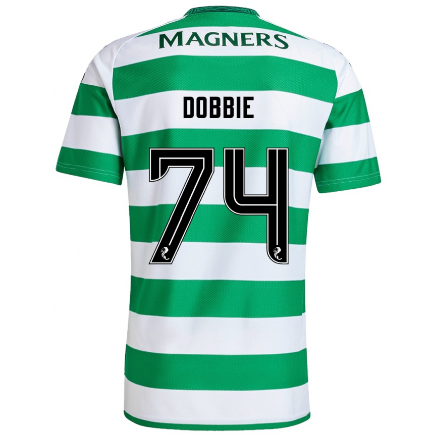 Men Football Lewis Dobbie #74 Green White Home Jersey 2024/25 T-Shirt Canada