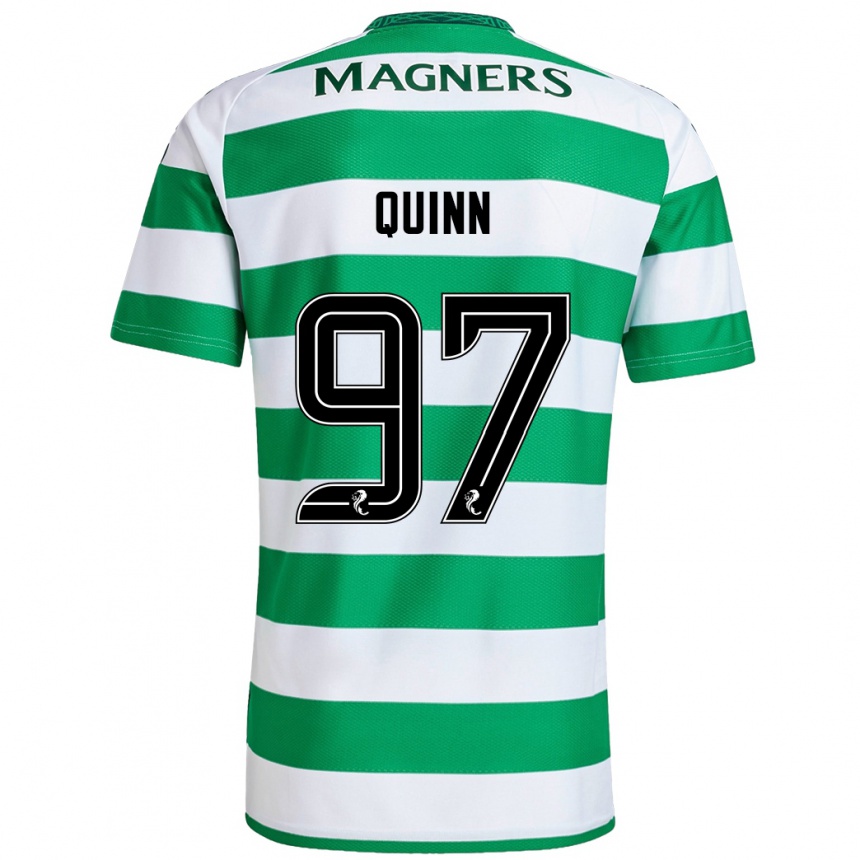 Men Football Ben Quinn #97 Green White Home Jersey 2024/25 T-Shirt Canada