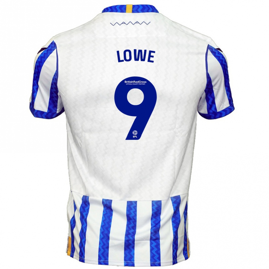 Men Football Jamal Lowe #9 Blue White Home Jersey 2024/25 T-Shirt Canada