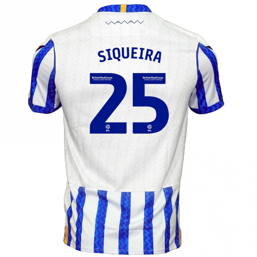 Men Football Guilherme Siqueira #25 Blue White Home Jersey 2024/25 T-Shirt Canada