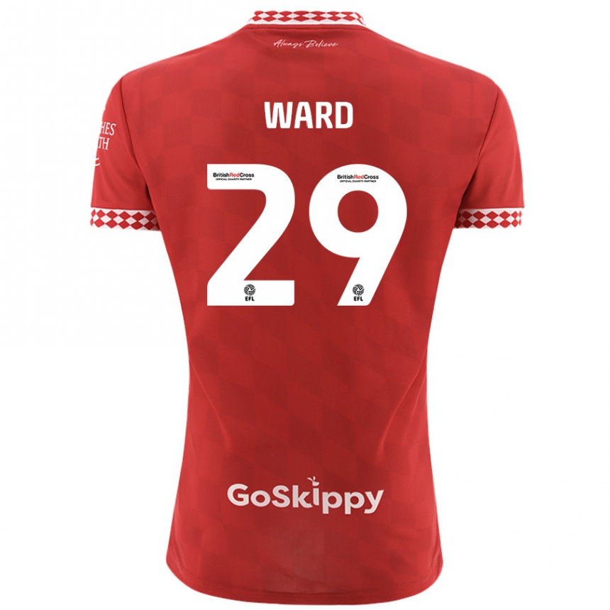 Men Football Mari Ward #29 Red Home Jersey 2024/25 T-Shirt Canada