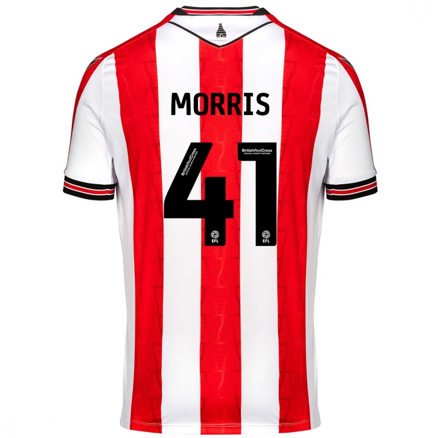 Homme Football Maillot Scott Morris #41 Rouge Blanc Tenues Domicile 2024/25 Canada