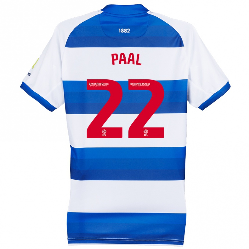 Men Football Kenneth Paal #22 White Blue Home Jersey 2024/25 T-Shirt Canada