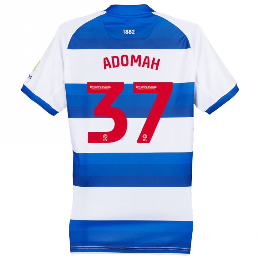 Homme Football Maillot Albert Adomah #37 Blanc Bleu Tenues Domicile 2024/25 Canada