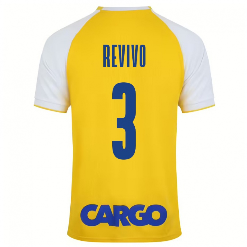 Homme Football Maillot Roy Revivo #3 Jaune Blanc Tenues Domicile 2024/25 Canada