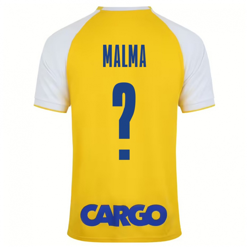 Homme Football Maillot Itay Malma #0 Jaune Blanc Tenues Domicile 2024/25 Canada